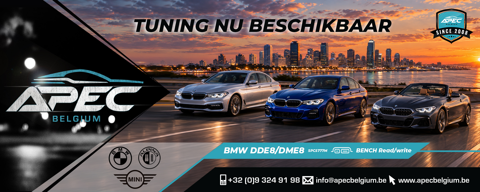APEC breidt mogelijkheden uit: BMW DME8-motorcomputers nu rechtstreeks te programmeren